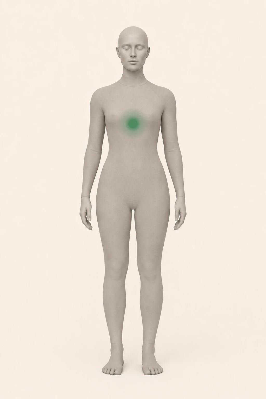 Localização do Chakra Cardíaco no corpo